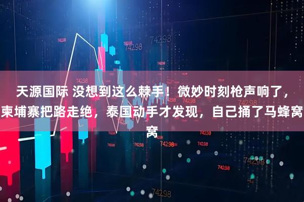 天源国际 没想到这么棘手！微妙时刻枪声响了，柬埔寨把路走绝，泰国动手才发现，自己捅了马蜂窝